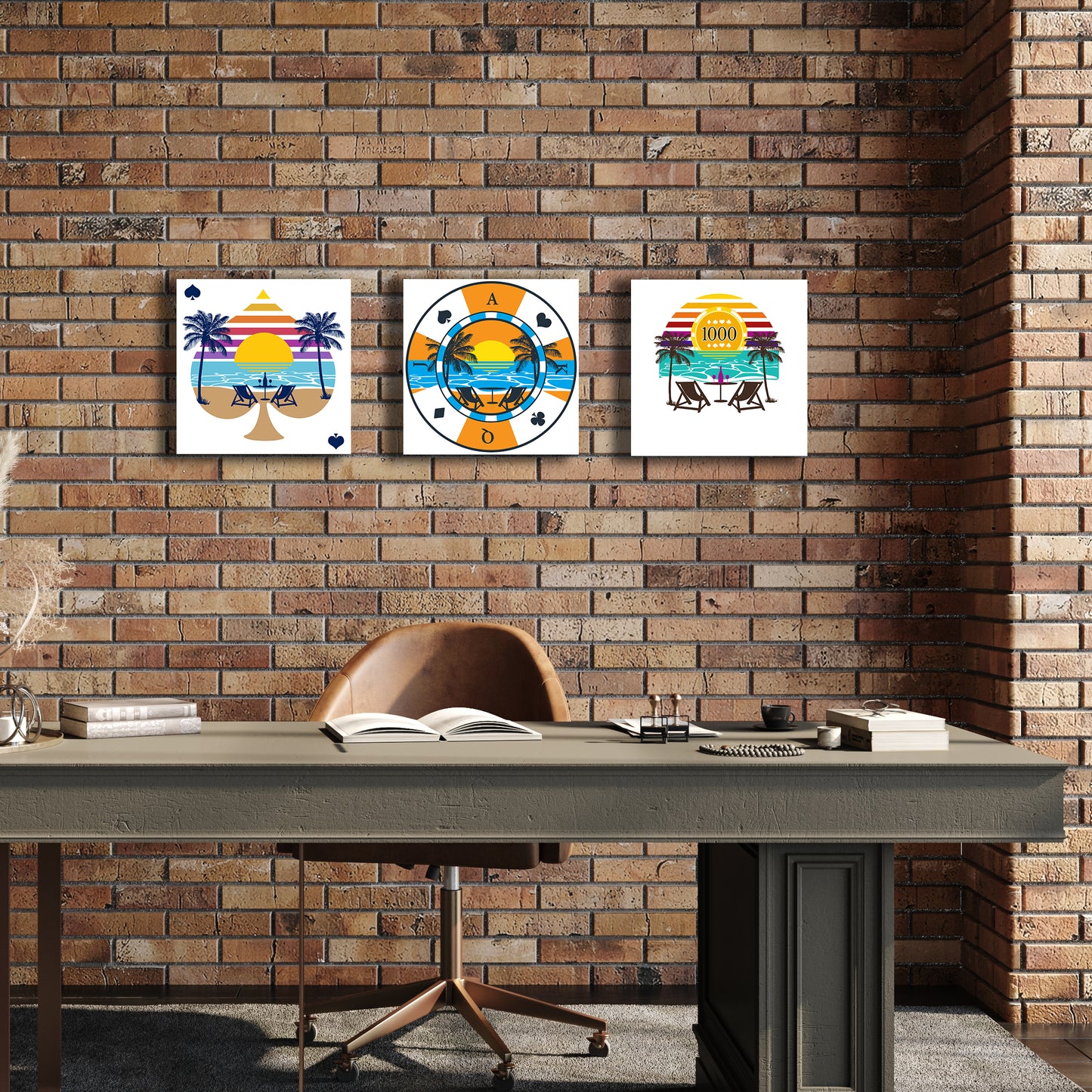 mosaico gambling mockup scrivania