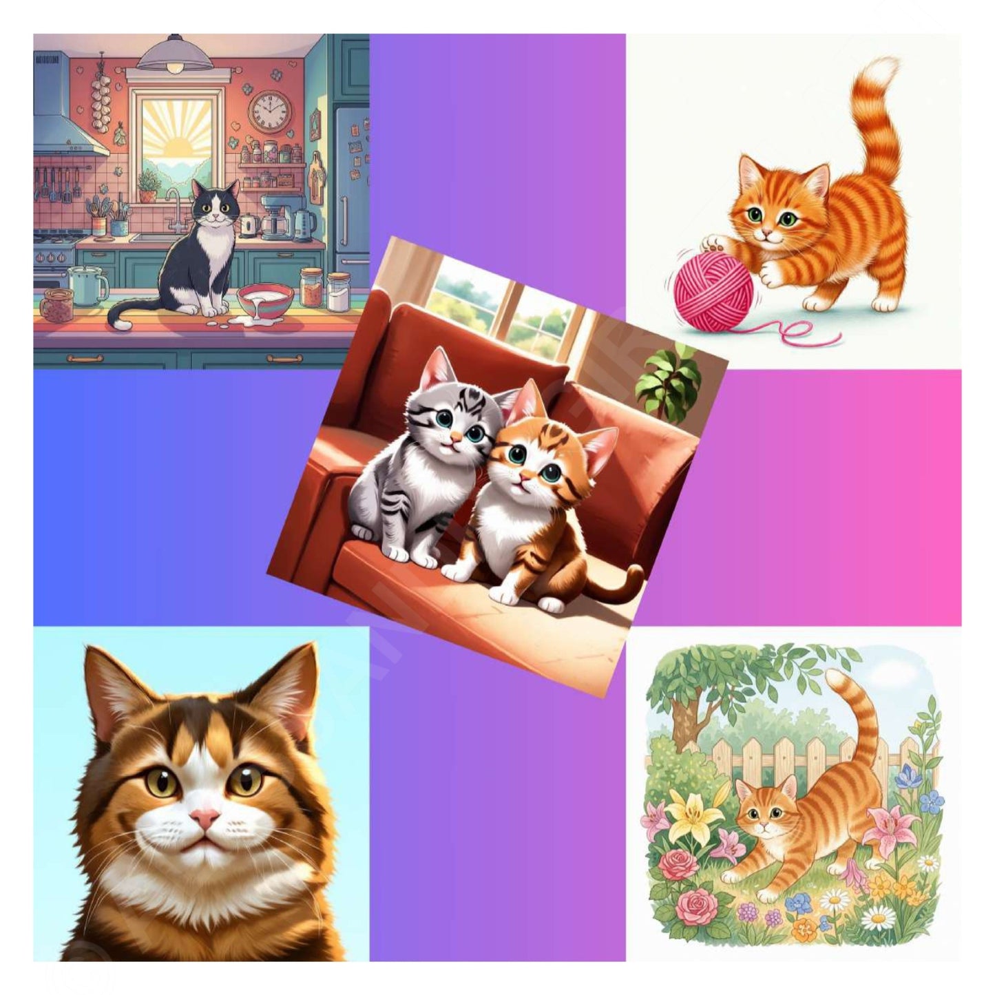 cover gatti da colorare