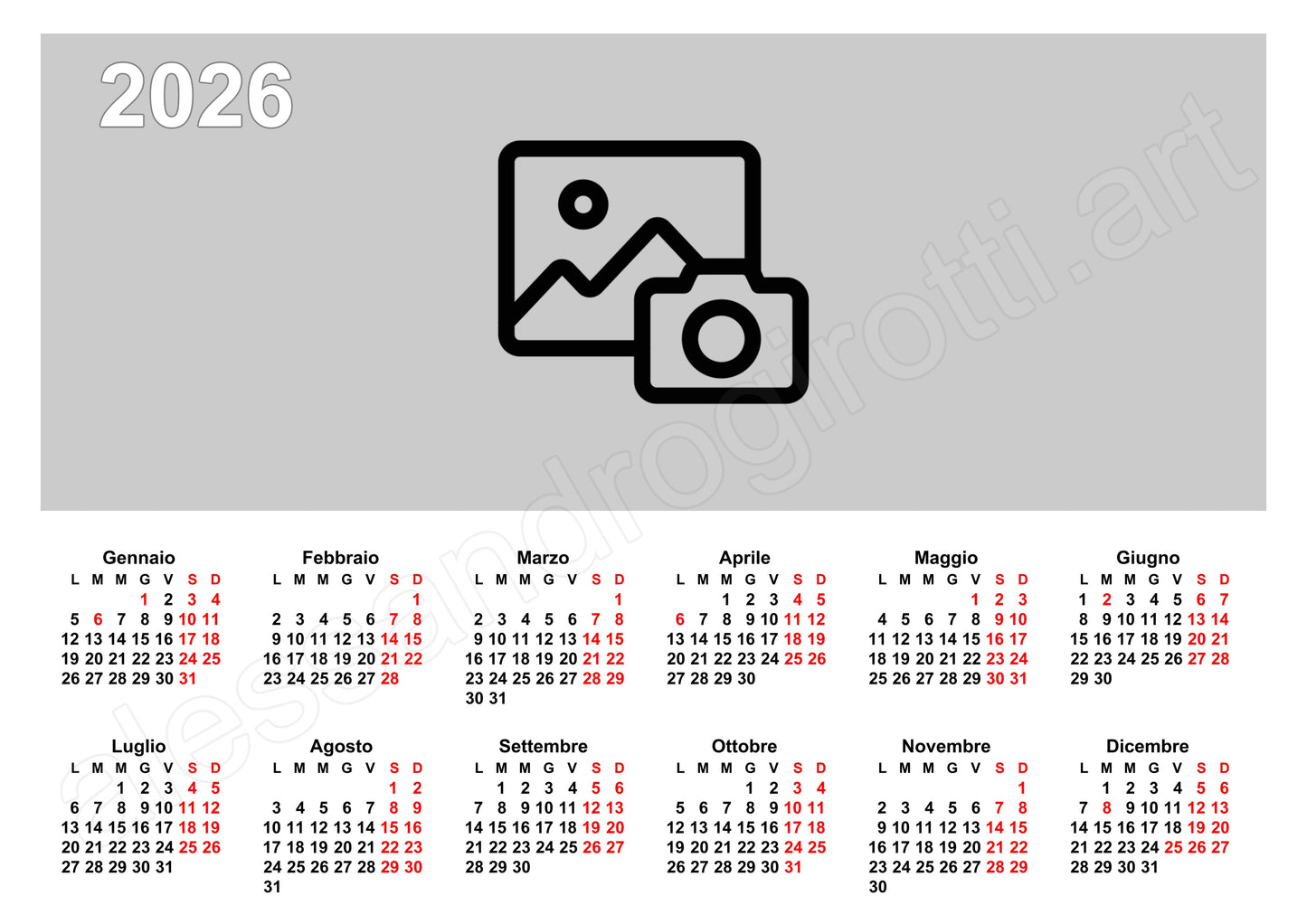 calendario annuale base an-or