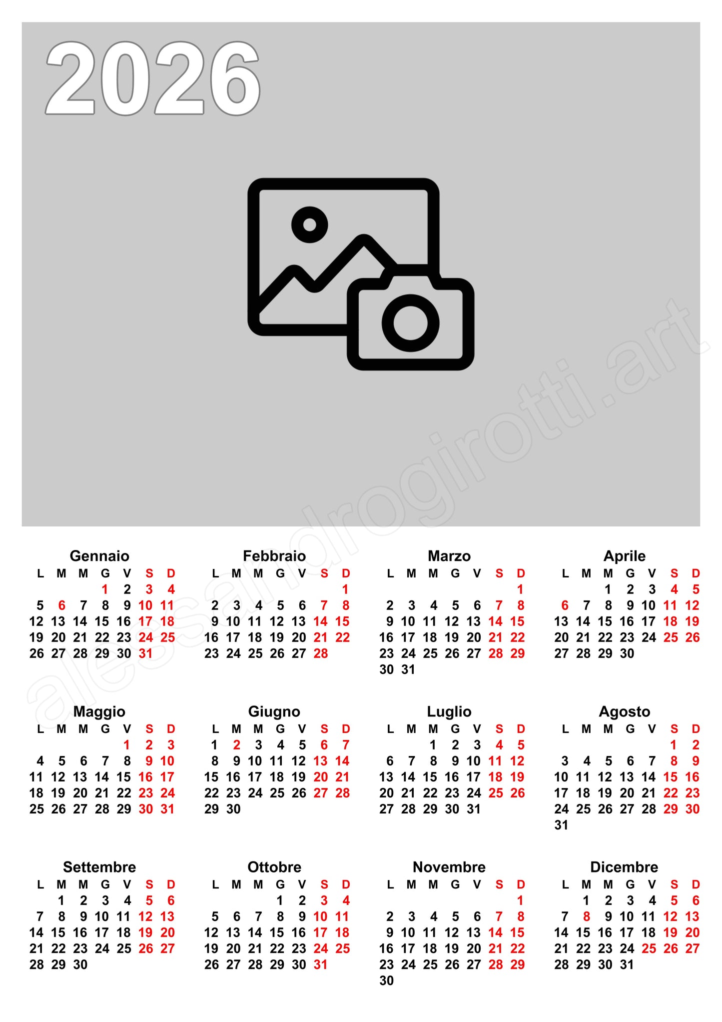 calendario annuale base an1