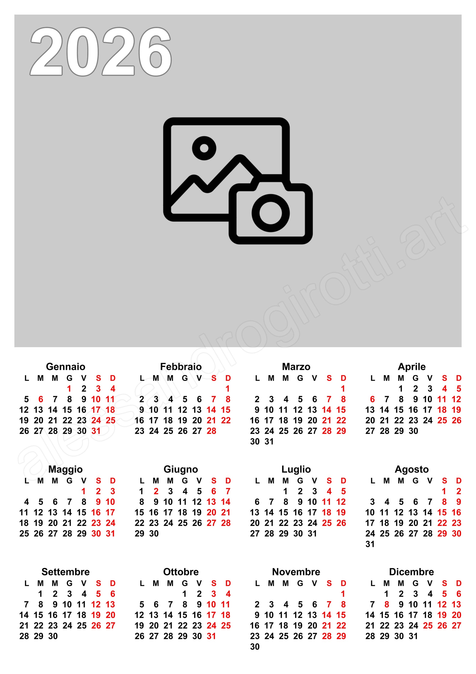 calendario annuale base an1