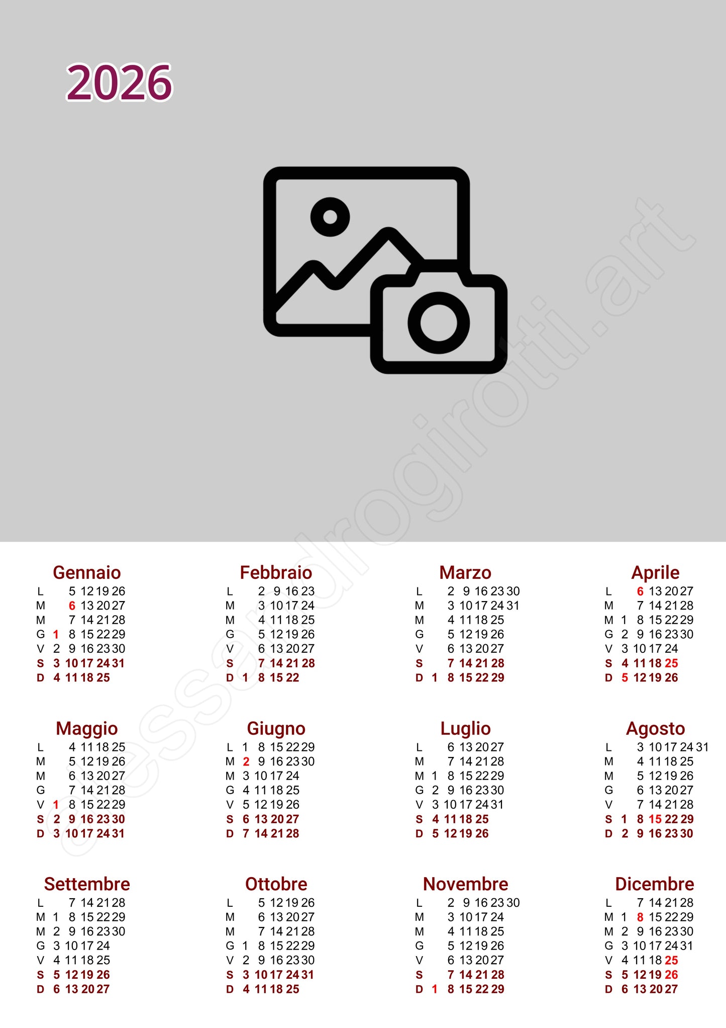 calendario annuale base an-2