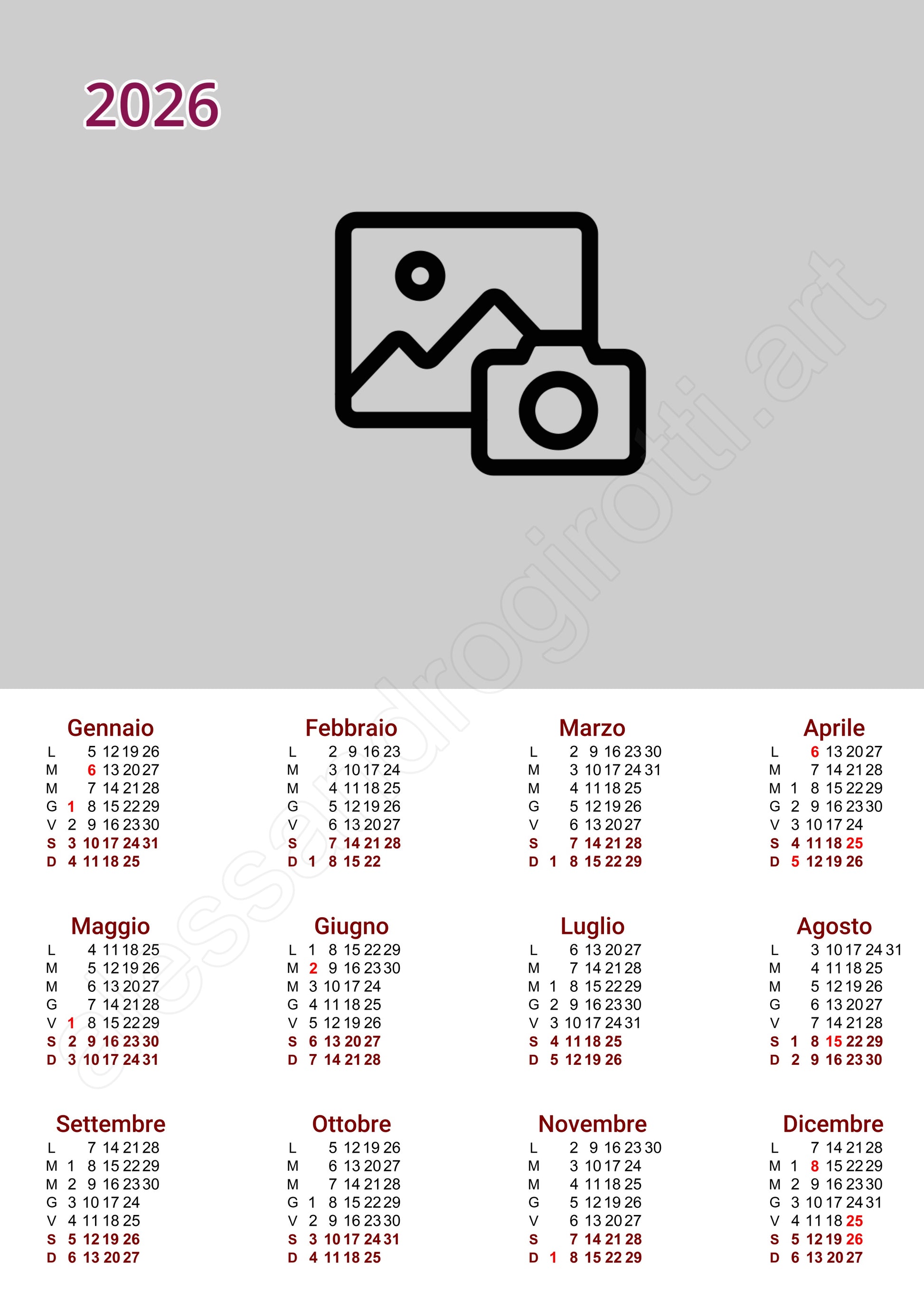 calendario annuale base an-2