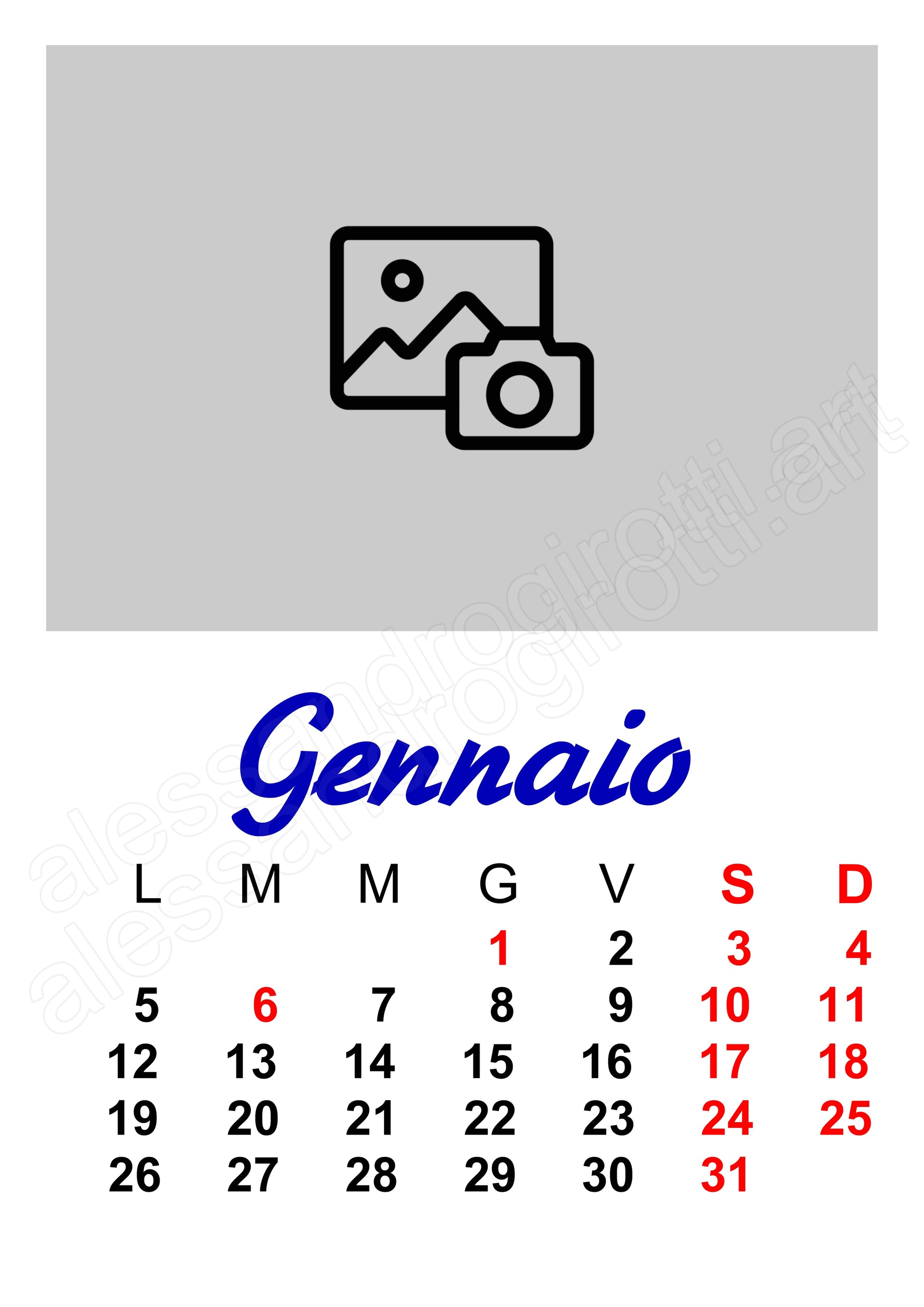 calendario mensile base me1