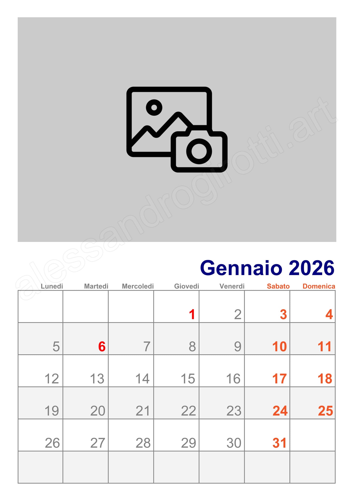 calendario mensile base me3