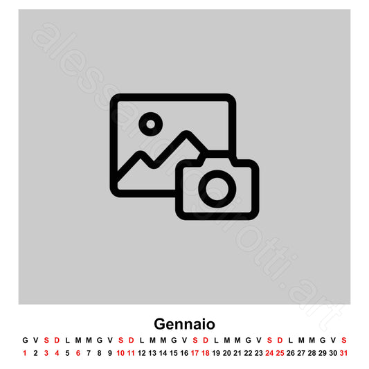 calendario quadrato base