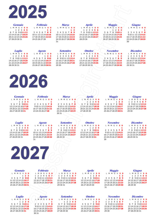 calendario triennale base tn1