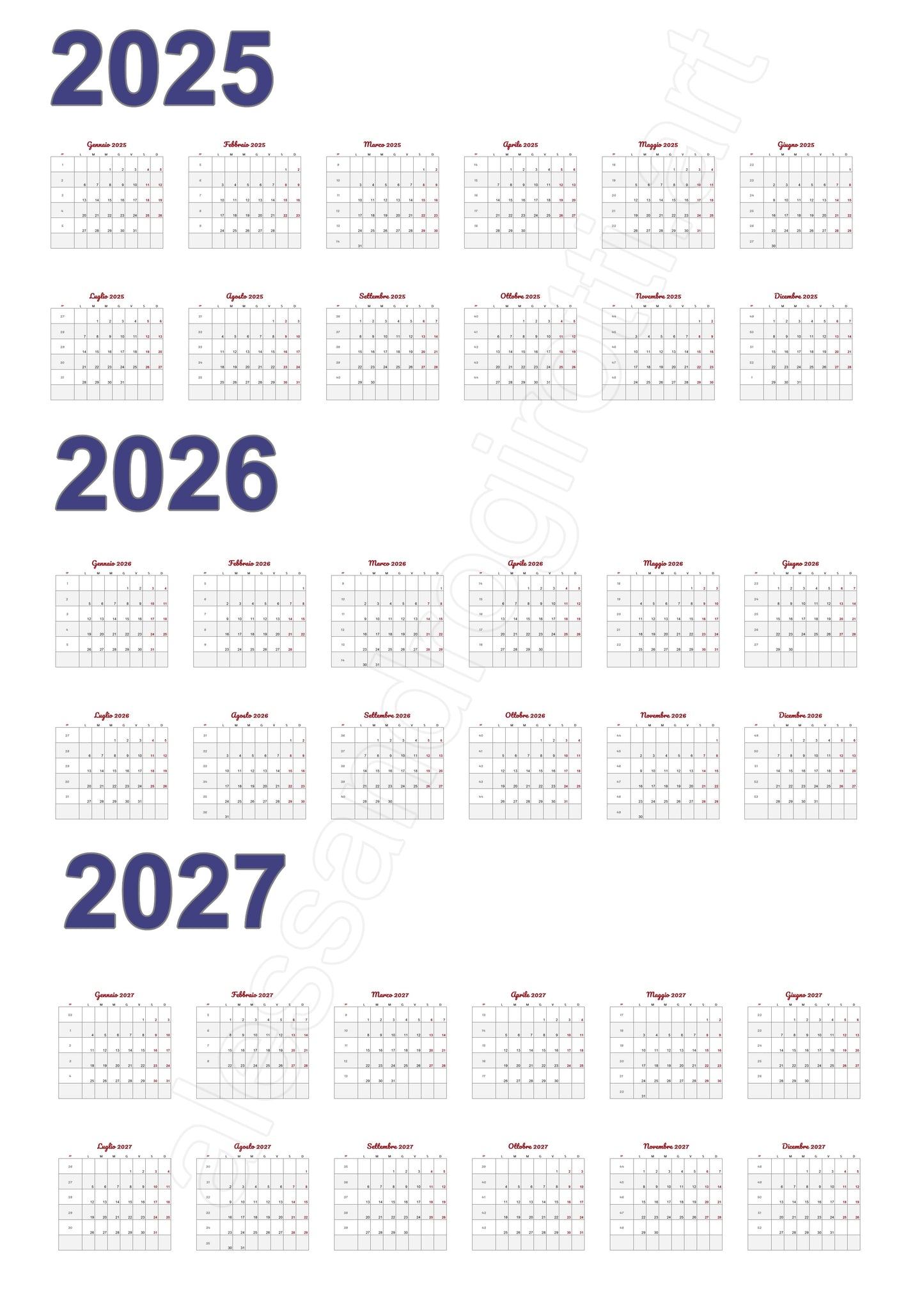 calendario triennale base tn2