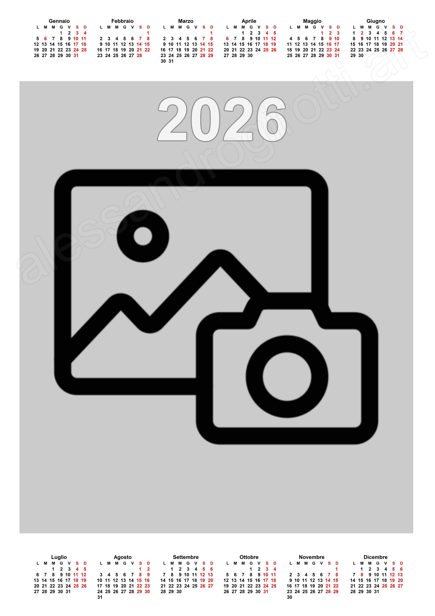 calendario annuale base centrale