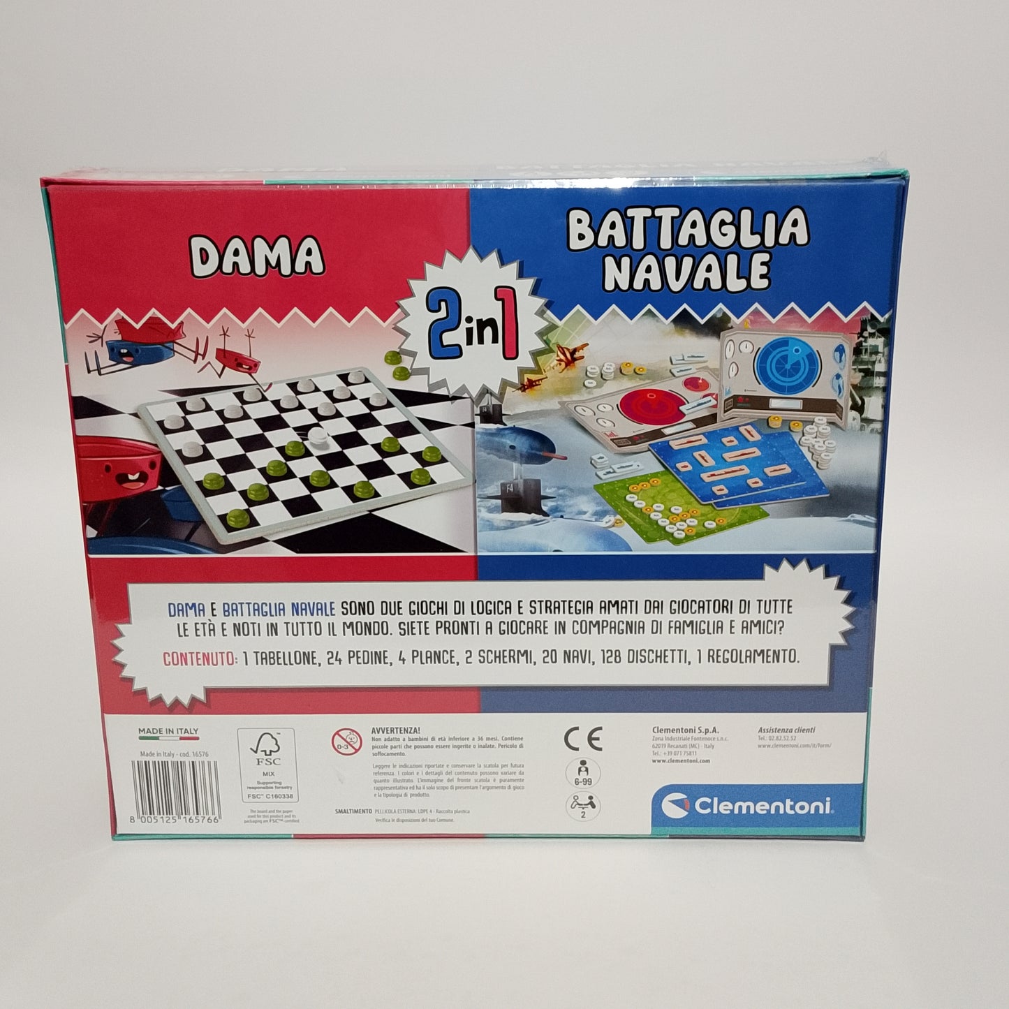 dama e battaglia navale fronte