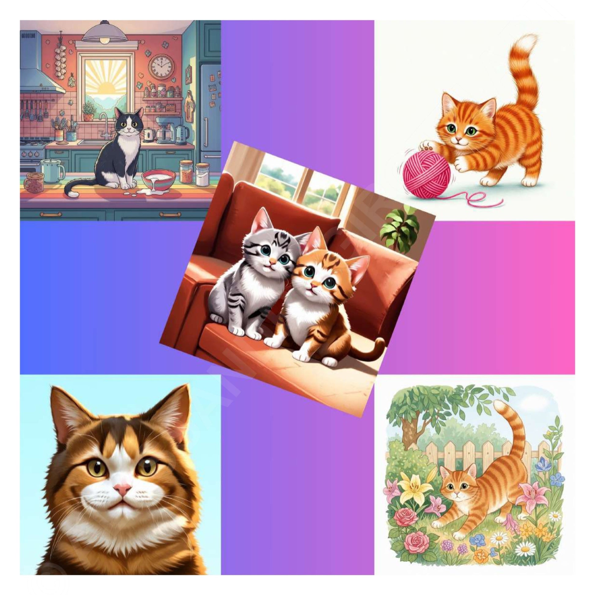 cover gatti da colorare