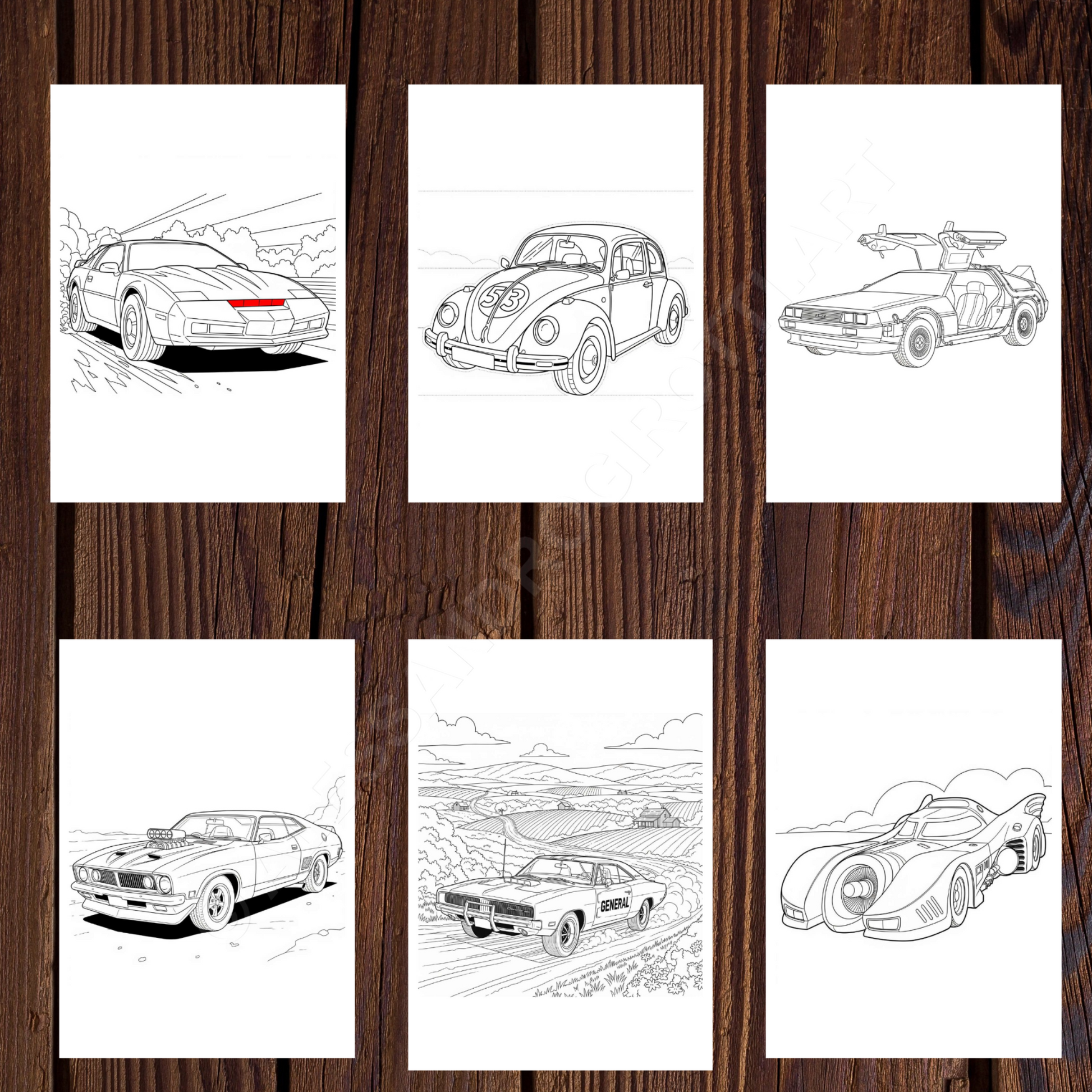 auto cinema da colorare 1 serie