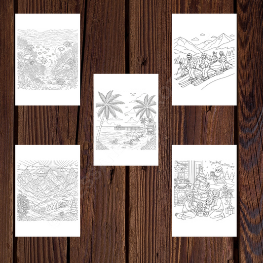 vacanze da colorare 1 serie