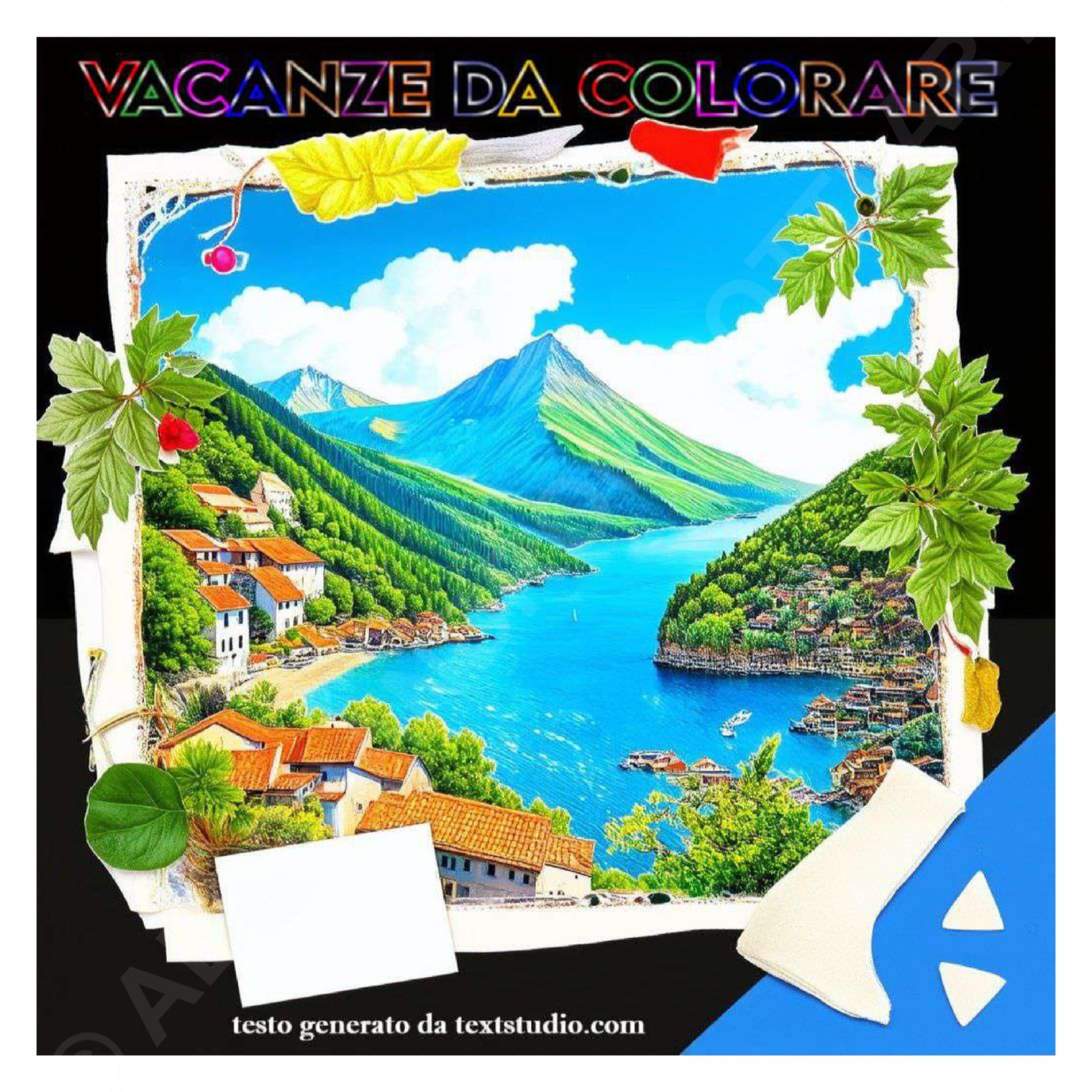 cover vacanze da colorare